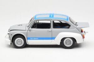 Fiat Abarth 1000 TCR Gris Mat Bandes Bleues AUTOart 1:18 72642 Métal Moulé — image 4 sur 8