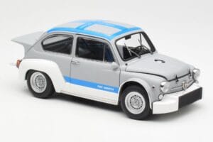 Fiat Abarth 1000 TCR Gris Mat Bandes Bleues AUTOart 1:18 72642 Métal Moulé — image 6 sur 8