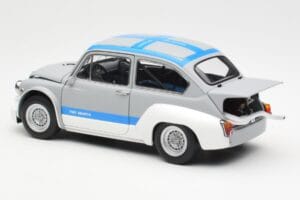 Fiat Abarth 1000 TCR Gris Mat Bandes Bleues AUTOart 1:18 72642 Métal Moulé — image 7 sur 8