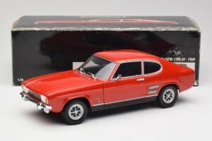 Ford Capri Mk1 1700 GT Rouge Minichamps 1:18 180089001 Métal Moulé — image 8 sur 8