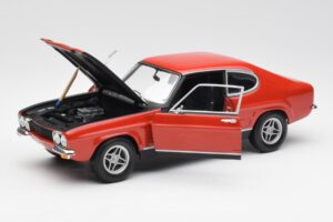 Ford Capri Mk1 2600 RS Rouge Noir Minichamps 1:18 180089071 Métal Moulé — image 2 sur 8