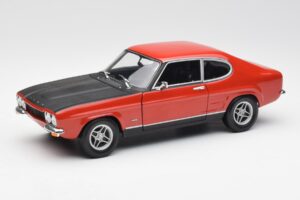 Ford Capri Mk1 2600 RS Rouge Noir Minichamps 1:18 180089071 Métal Moulé