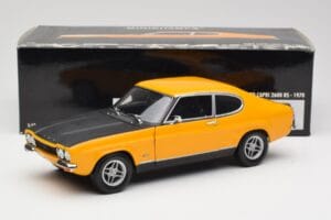 Ford Capri 2600 RS Signal Jaune Avec Noir Minichamps 1:18 180089070 Métal Moulé — image 8 sur 8