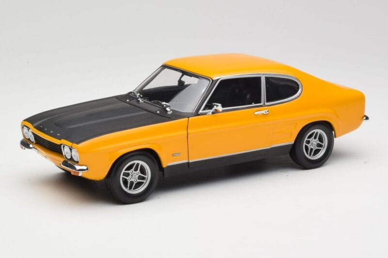Ford Capri 2600 RS Signal Jaune Avec Noir Minichamps 1:18 180089070 Métal Moulé