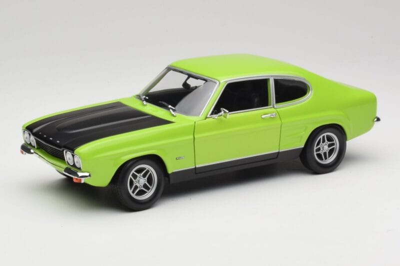 Ford Capri Mk1 RS 2600 Vert & Noir Minichamps 1:18 150089075 Métal Moulé