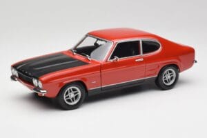 Ford Capri Mk1 RS 2600 Rouge & Noir Minichamps 1:18 150089076 Métal Moulé