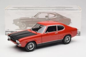 Ford Capri Mk1 RS 2600 Rouge & Noir Minichamps 1:18 150089076 Métal Moulé — image 8 sur 8