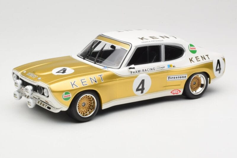 Ford Capri Mk1 RS 2600 #4 W. Frank / K. Fritzinger Kent Frami Racing 24 Hours of Spa 1972 Minichamps 1:18 155728504 Métal Mou