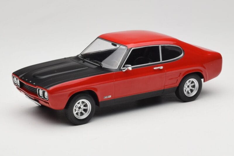 Ford Capri Mk1 RS 2600 Rouge avec Capot Noir MCG 1:18 MCG18538 Métal Moulé