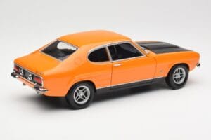 Ford Capri Mk1 RS 2600 Signal Orange Noir Minichamps 1:18 150089077 Métal Moulé — image 3 sur 8
