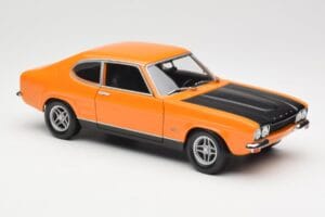 Ford Capri Mk1 RS 2600 Signal Orange Noir Minichamps 1:18 150089077 Métal Moulé — image 6 sur 8