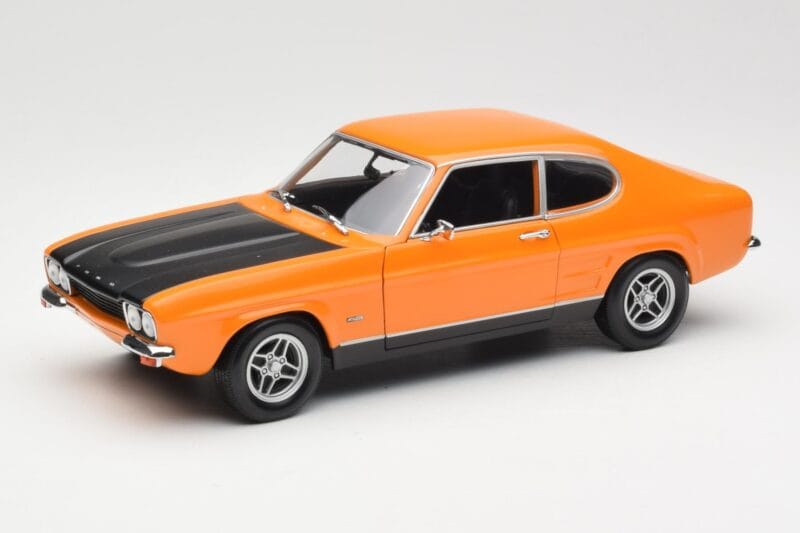 Ford Capri Mk1 RS 2600 Signal Orange Noir Minichamps 1:18 150089077 Métal Moulé