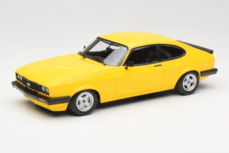 Ford Capri Mk3 3.0 Jaune Minichamps 1:18 155788601 Métal Moulé