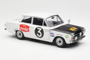 Ford Cortina Mk1 #3 P. Hughes / B. Young African Safari Rally 1964 AUTOart 1:18 86428 Métal Moulé — image 6 sur 8