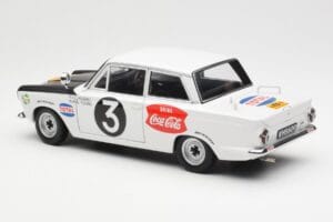 Ford Cortina Mk1 #3 P. Hughes / B. Young African Safari Rally 1964 AUTOart 1:18 86428 Métal Moulé — image 7 sur 8
