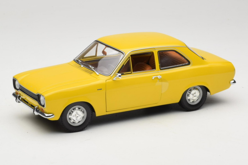 Ford Escort Mk1 Jaune Minichamps 1:18 180081000 Métal Moulé