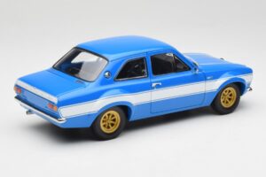 Ford Escort Mk1 RS 1600 Bleu Blanc Bandes Minichamps 1:18 100688102 Métal Moulé — image 3 sur 8