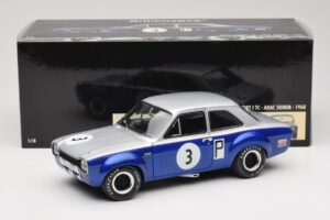 Ford Escort Mk1 Twin Cam #3 ADAC 500 km Nurburgring ETCC 1968 Minichamps 1:18 100688193 Métal Moulé — image 8 sur 8