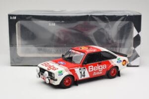 Ford Escort Mk2 RS 1800 #14 Droogmans / Joosten Belga 3rd Place Lotto Haspengouw Rally 1983 Minichamps 1:18 155838714 Métal M — image 6 sur 6