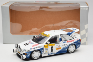 Ford Escort RS Cosworth Mobil 1 #6 F. Delecour / D. Grataloup Rally Monte Carlo Night Version Winner 1994 UT Models 1:18 3945 — image 8 sur 8