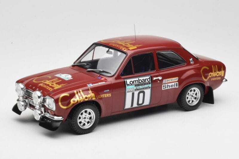 Ford Escort RS 1600 Mk1 #10 H. Mikkola / J. Davenport RAC Rally 1974 IXO 1:18 18RMC047C Métal Moulé