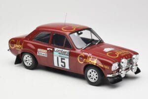 Ford Escort RS 1600 Mk1 #15 M. Alen / I. Kivimäki RAC Rally 1974 IXO 1:18 18RMC047B Métal Moulé — image 4 sur 6