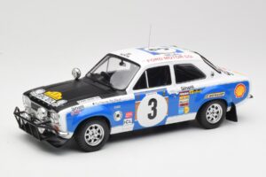 Ford Escort RS 1600 Mk1 #3 V. Preston Jr. / B. Smith Safari Rally 1973 IXO 1:18 18RMC075B Métal Moulé