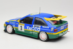 Ford Escort #3 Yacoo P. Bernardini / B. Occelli Rally Monte Carlo 1996 Winner UT Models 1:18 180968203 Métal Moulé — image 7 sur 8