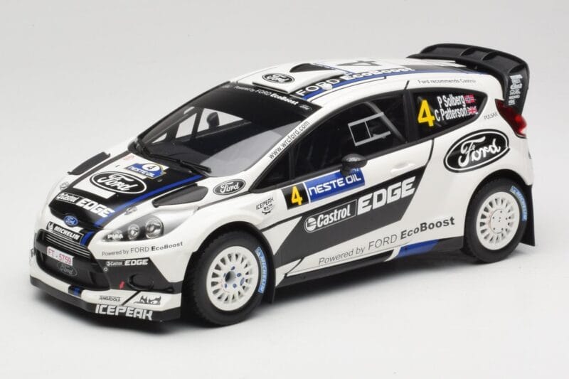 Ford Fiesta RS WRC #4 H. Solberg / C. Patterson Ford Rally Team Rally Finland 2012 Minichamps 1:18 151120804 Métal Moulé