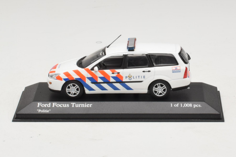 Ford Focus Turnier Politie Minichamps 1:43 430087092 Métal Moulé