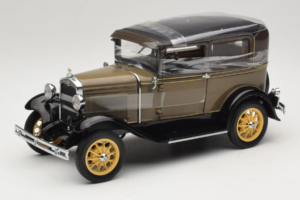Ford Model A Tudor Chicle Drab Motor City 1:18 41003 Métal Moulé