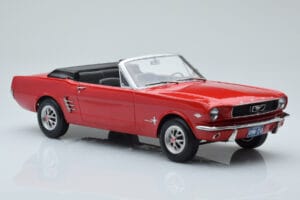 Ford Mustang Cabriolet Rouge Norev 1:18 182810 Métal Moulé — image 4 sur 6