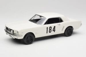 Ford Mustang Hardtop #184 B. Neyret / J. Terramorsi Rally Monte Carlo 1965 Norev 1:18 182801 Métal Moulé