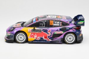 Ford Puma Rally1 #19 S. Loeb / I. Galmiche Rally Monte Carlo Winner 2022 IXO 1:18 18RMC110 Métal Moulé — image 3 sur 6