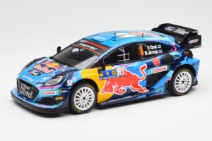 Ford Puma Rally1 #8 O. Tanak / M. Jarveoja 3rd Rally Central Europe 2023 IXO 1:18 18RMC187 Métal Moulé