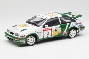 Ford Sierra RS Cosworth #8 D. Auriol / B. Occelli Rally Tour de Corse 1988 AUTOart 1:18 88812 Métal Moulé