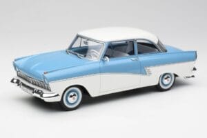 Ford Taunus 17M P2 Bleu Clair & Blanc BoS Models 1:18 BOS019 Métal Moulé