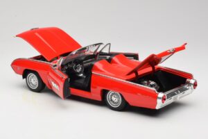 Ford Thunderbird Cabriolet Rouge Anson 1:18 30334 Métal Moulé — image 5 sur 8