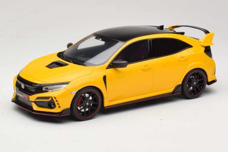 Honda Civic Type R FK8 Euro Spec Jaune Otto 1:18 OT1111 Résine