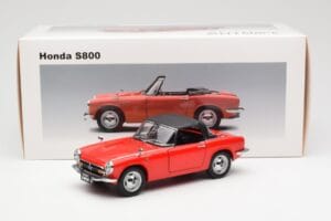 Honda S800 Roadster Rouge AUTOart 1:18 73276 Métal Moulé — image 8 sur 8