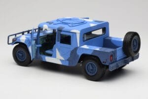 Hummer H1 Humvee Bleu & Blanc Motormax 1:18 73157 Métal Moulé — image 5 sur 8