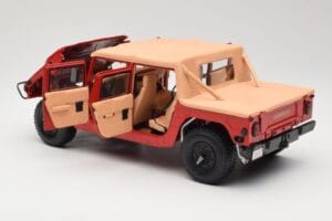 Hummer H1 Soft Top Rouge Exoto 1:18 01805 Métal Moulé — image 5 sur 8