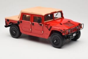 Hummer H1 Soft Top Rouge Exoto 1:18 01805 Métal Moulé — image 6 sur 8