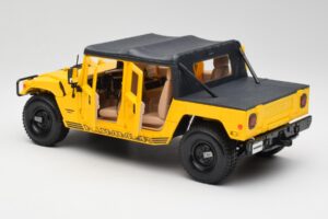 Hummer H1 Soft Top Jaune Maisto 1:18 56041 Métal Moulé — image 5 sur 8