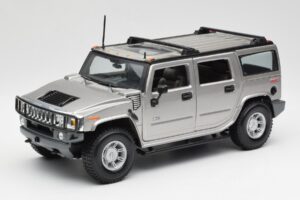Hummer H2 Argent Maisto 1:18 7449569 Métal Moulé