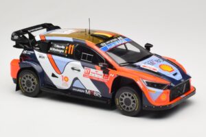 Hyundai i20 N Rally1 #11 Hyundai Shell Mobis WRT T. Neuville / M. Wydaeghe Rally Poland 2024 IXO 1:18 18RMC214 Métal Moulé — image 3 sur 6
