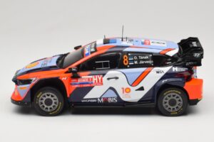 Hyundai i20 N Rally1 #8 Hyundai Shell Mobis WRT O. Tanak / M. Jarveoja Rally Chile 2024 IXO 1:18 18RMC223 Métal Moulé — image 3 sur 6
