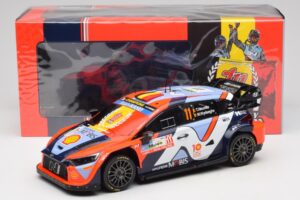 Hyundai i20 N Rally1 #11 T. Neuville / M. Wydaeghe Rally Japan WRC World Champion 2024 IXO 1:18 18RMC228 Métal Moulé — image 6 sur 6