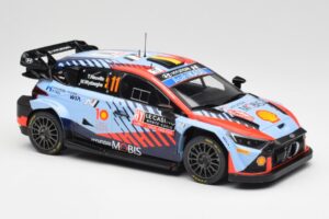 Hyundai i20 N Rally1 WRC #11 T. Neuville / M. Wydaeghe Rally Monte Carlo Winner 2024 IXO 1:18 18RMC194 Métal Moulé — image 4 sur 6