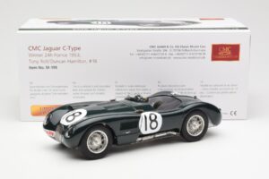 Jaguar C-Type #18 T. Rolt / D. Hamilton 24 Hours of Le Mans Winner 1953 CMC 1:18 M-195 Métal Moulé — image 6 sur 6